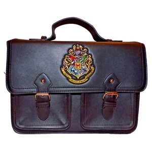 Harry Potter Official Hogwarts Crest Satchel Bag Primark BLACK Messenger